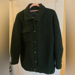 Green sherpa jacket
